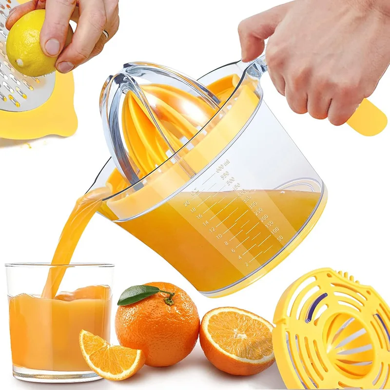 Lemon Squeezer, Manual Juicer, Four In One Multifunctional Kitchen Tool, Household Orange Juicer, Lemon Fruit Juicer