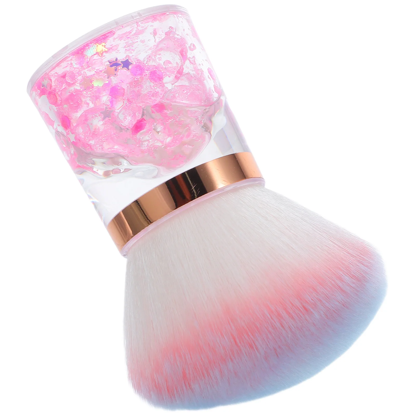 ダストフラワーシェイプソフトテクスチャーアクリルディップパウダーマニキュアツールダスター爪用ポータブルダスティングツールネイルクリーナー