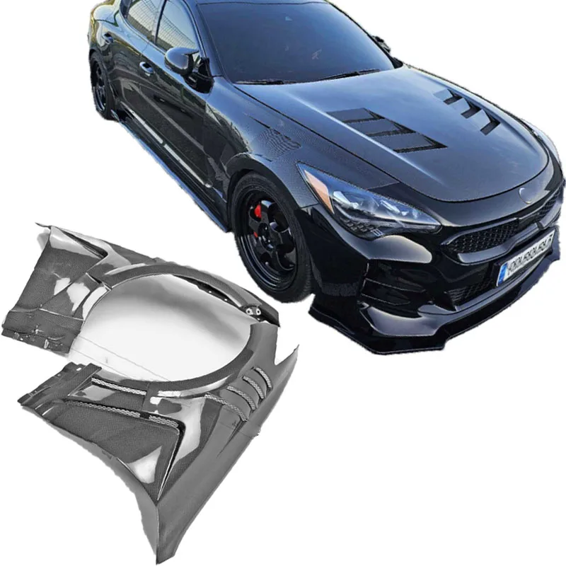 

For Kia STINGER carbon EPA2 upper and lower perforated fenders, fenders, auto parts, body kits
