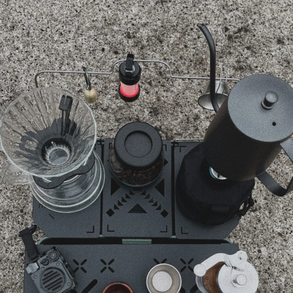 

Складная столешница для тяжелых условий эксплуатации, мини-полка из алюминиевого сплава для ланч-бокса Stanley 9.4L, снаряжение для кемпинга