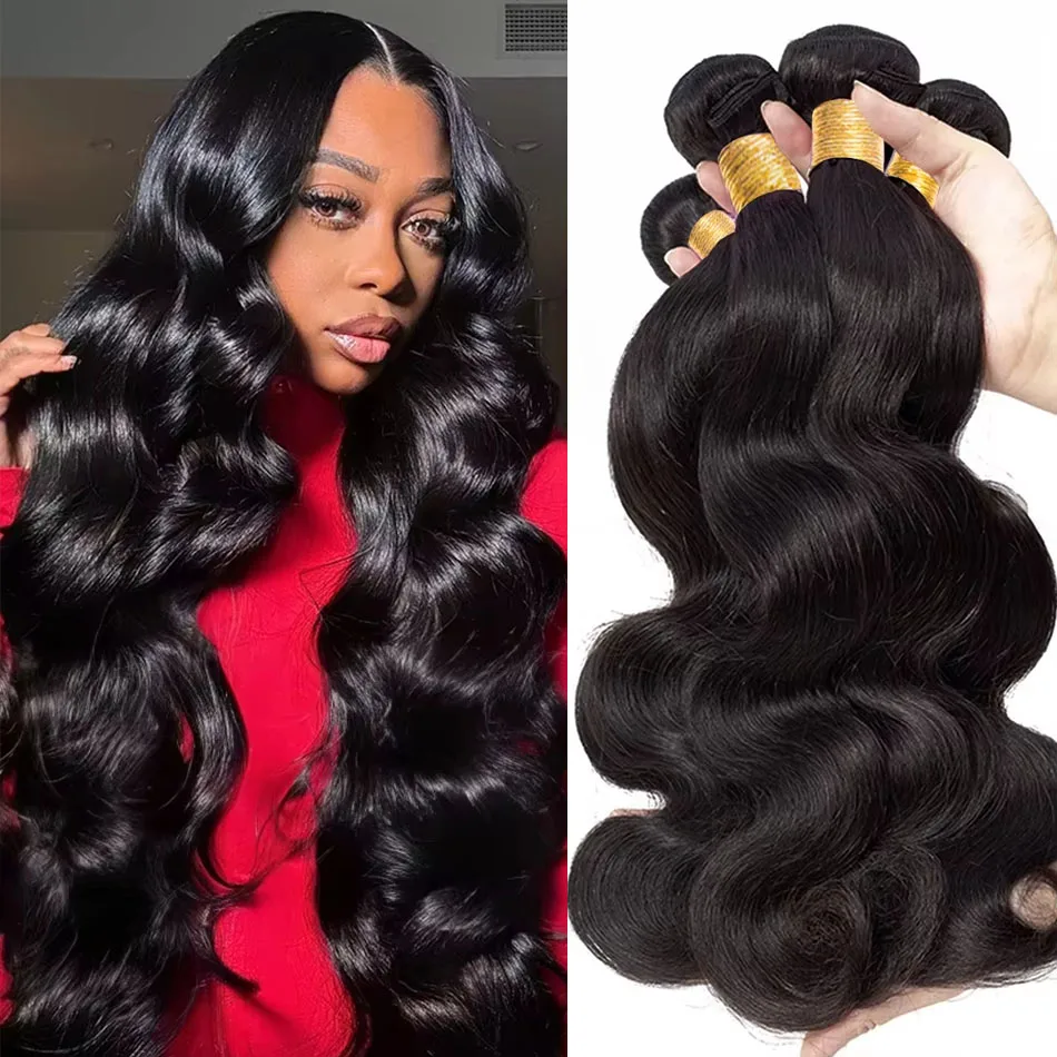 

12A Объемная волна, малазийское плетение волос, 1/3/4 шт., пучки человеческих волос, натуральные черные двойные волосы Remy, необработанные наращивание