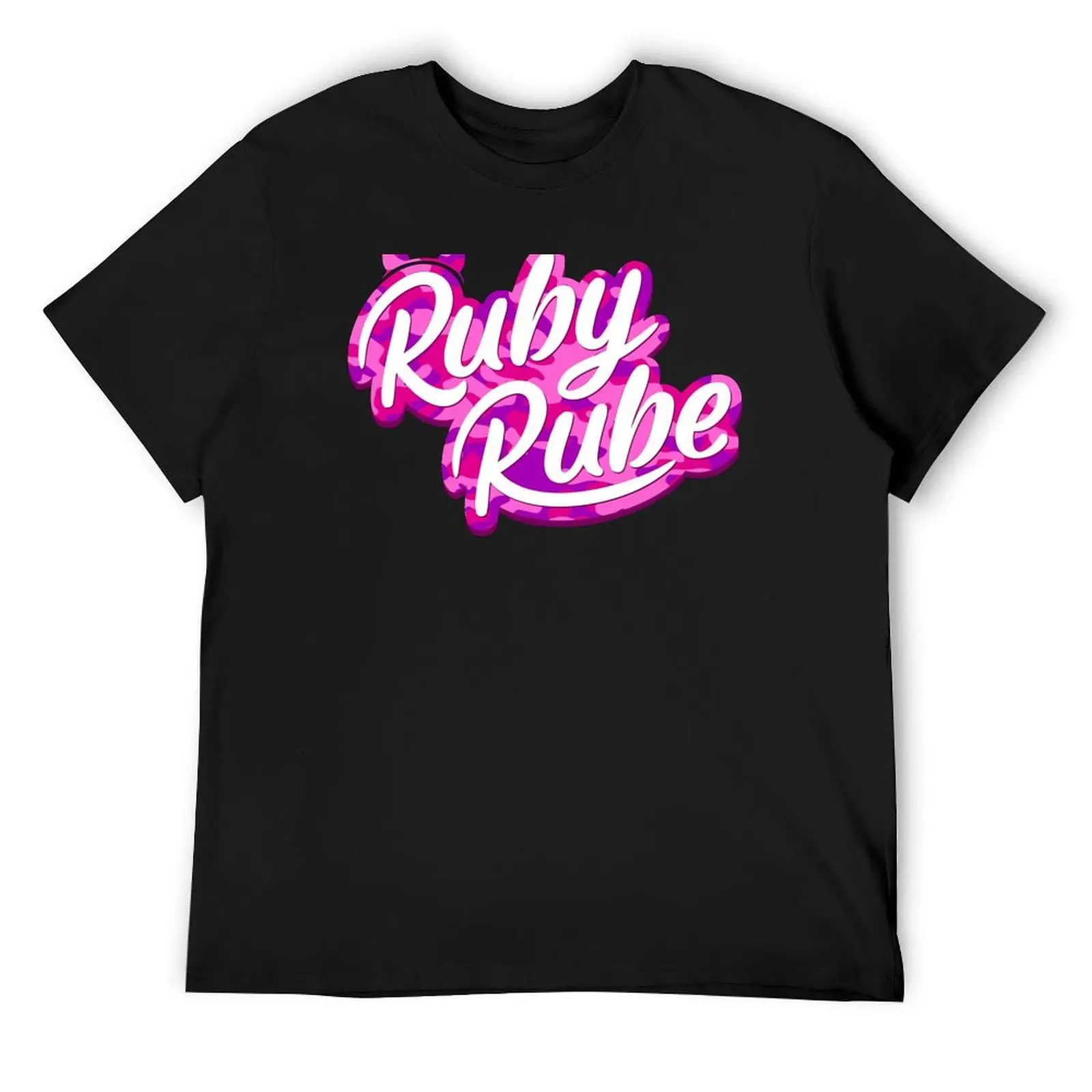 

Ruby Rube Merch Ruby Rube Camo Logo T-Shirt cotton graphic tees Personalized t-shirt luxury designer oversized t shirt men