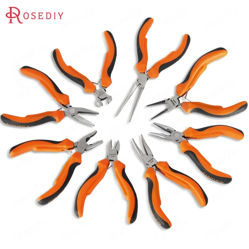 Steel Rolling Needle/Diagonal Cutting/Sharp-mouthed/Wire Cutters/Punch Hole/Spread Open Pliers Scissors Jewelry Making Tools