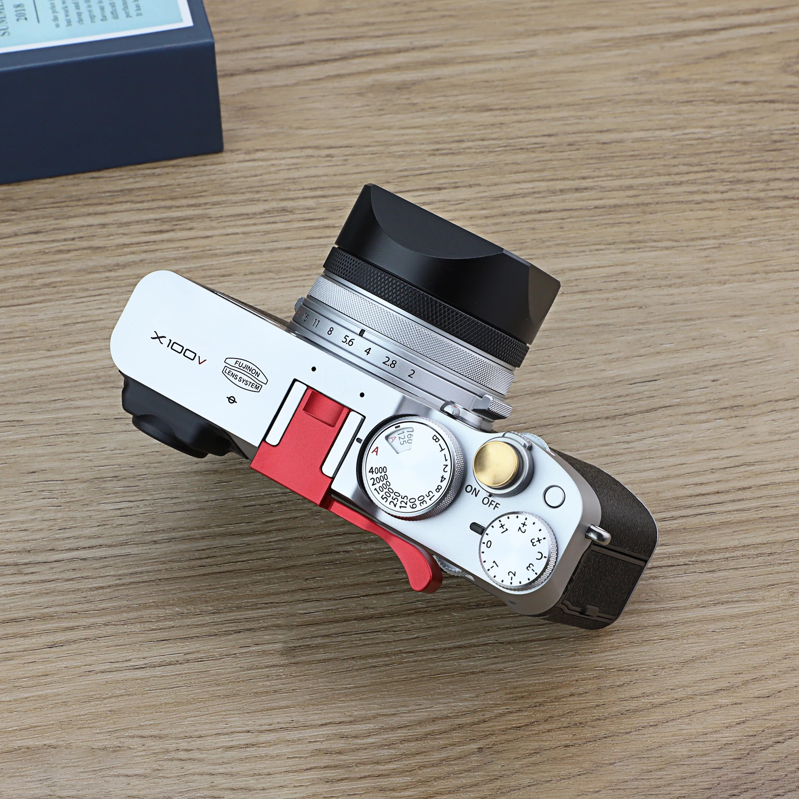 Haoge LH-X54B quadratische Metall-Gegenlichtblende mit 49-mm-Adapterring für Fujifilm Fuji X100VI X100V Kamera, Schwarz – Detail 11