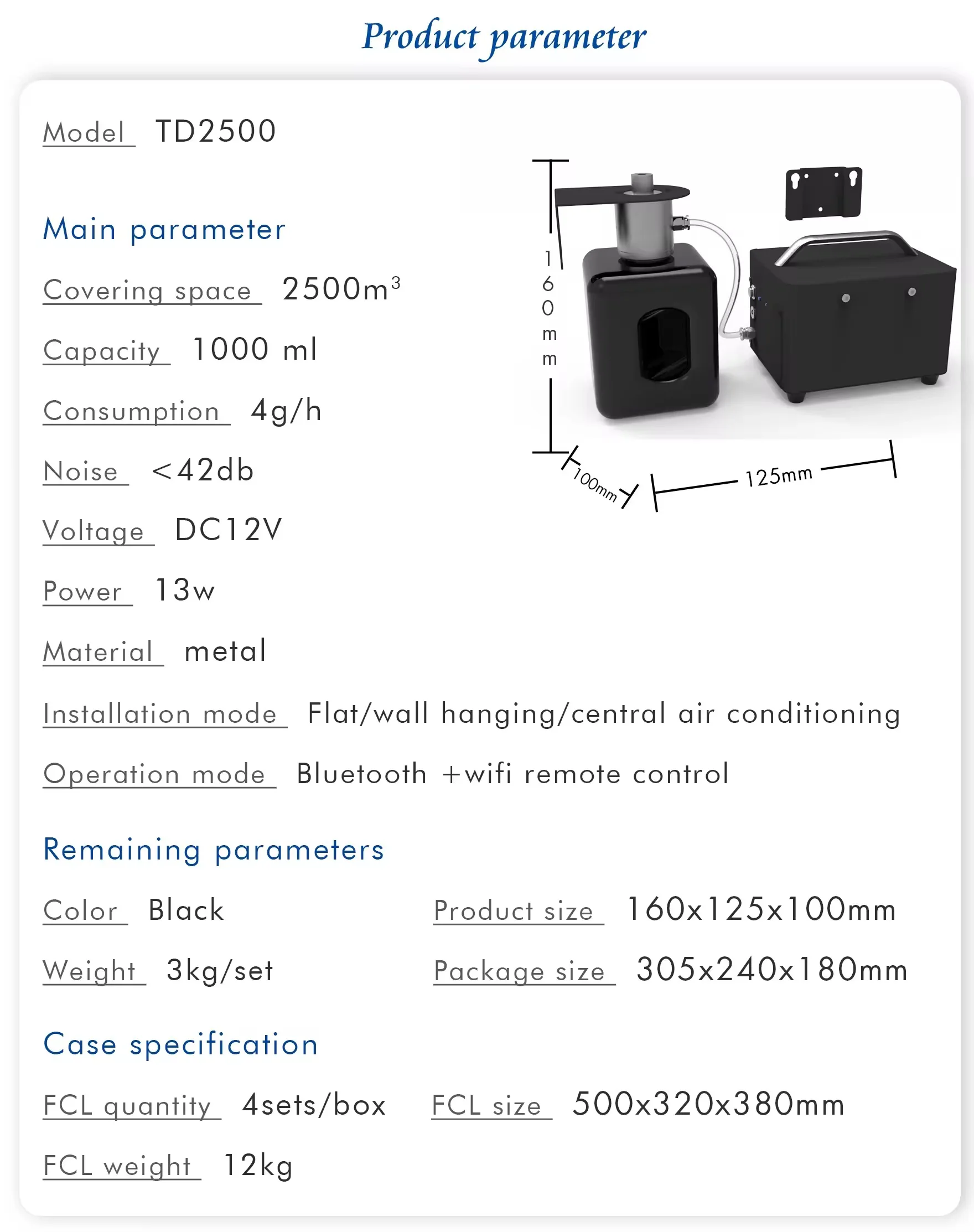 High-Output Eco-Friendly Durable DC Hotel Automatic Fragrance Diffuser For Large Supermarkets And Hotel Lobbies