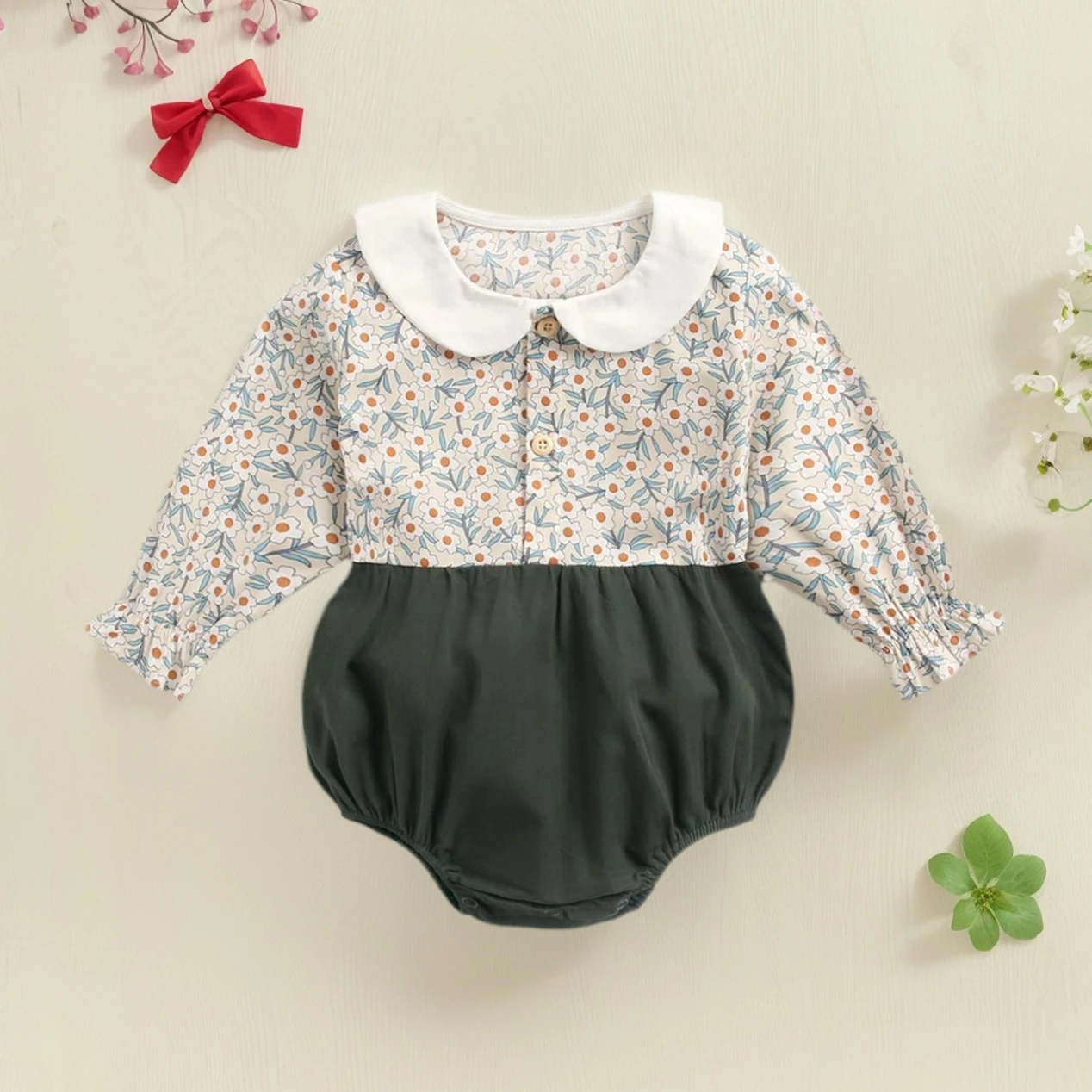 Blumen Baby Mädchen Prinzessin Bodys Baumwolle Kleinkinder Mädchen Onesies