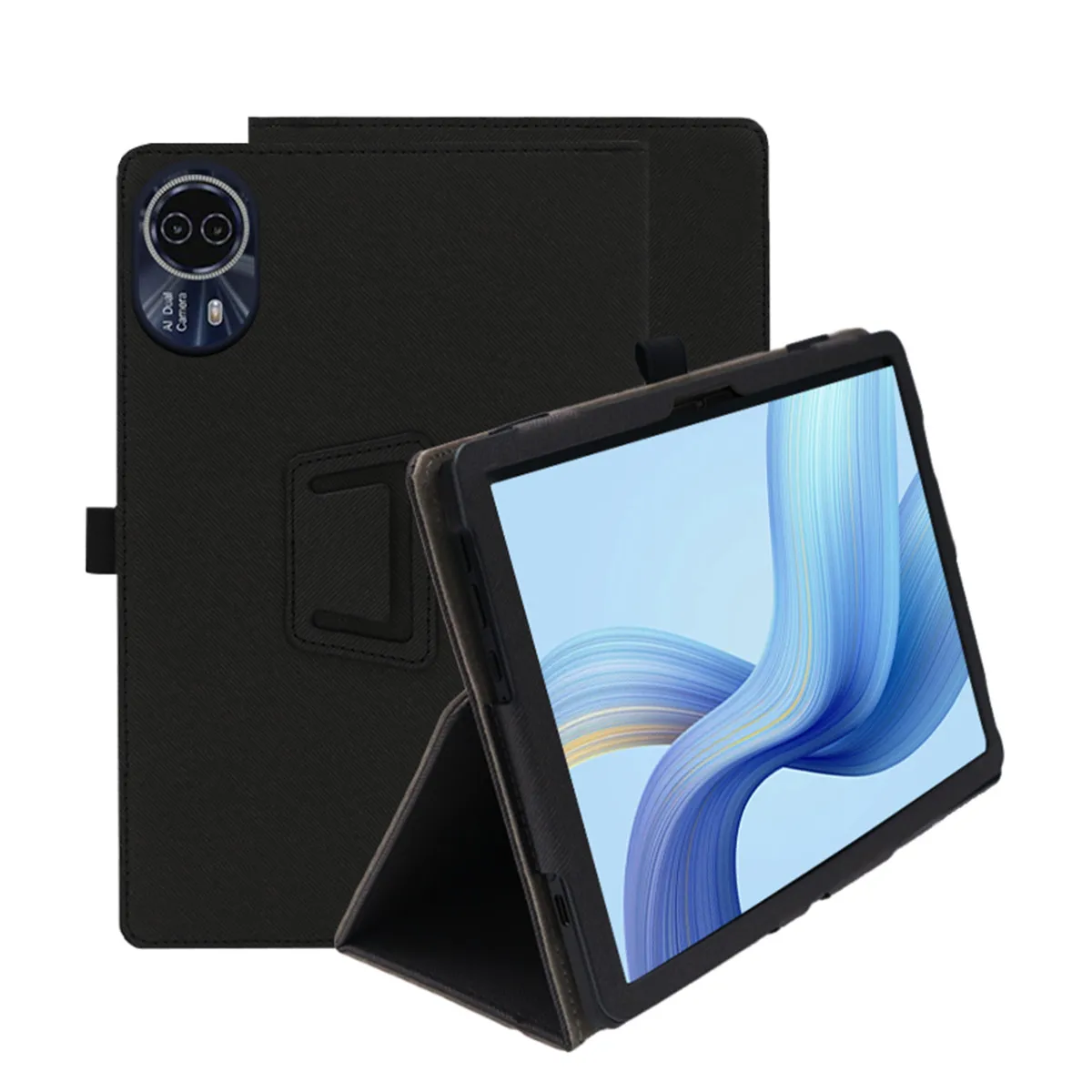 For HiGrace G140L Tablet Protective Case 14.1 Inch Business Two Fold Stand Shell Pu Tablet Computer Case
