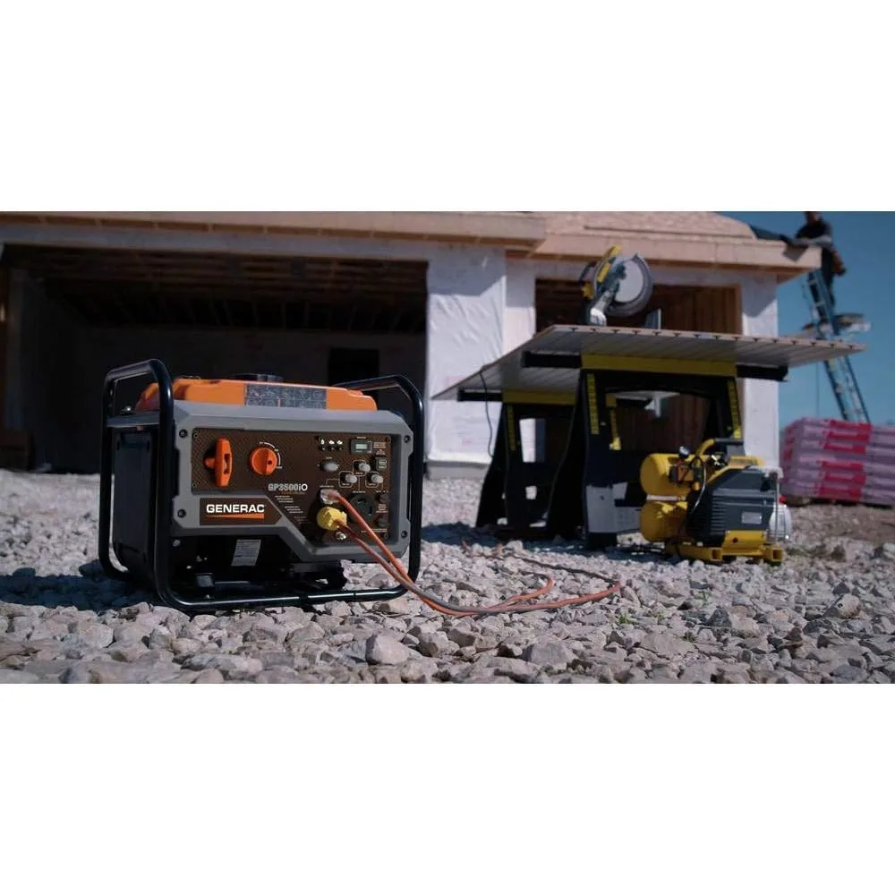 Gas Powered Open Frame Portable Inverter Generator - Quieter & Lighter Design  - Produces Clean, Stable Power - CARB Compliant