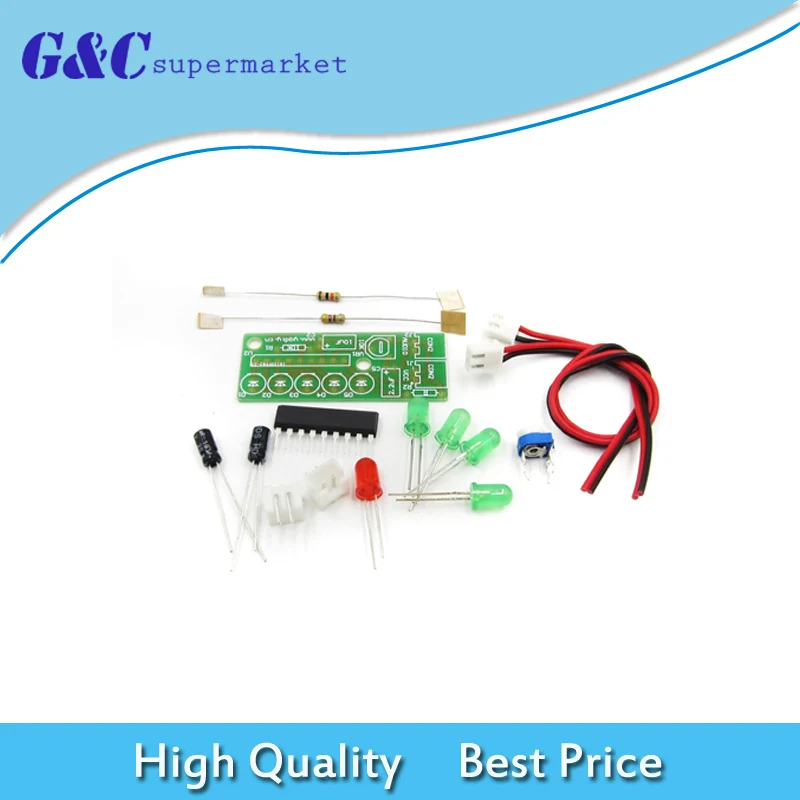 NEW KA2284 DIY KIT Audio Level Indicator Suite Trousse DIY Electronic Kit Parts 5mm RED Green LED Level Indicating 3.5-12V