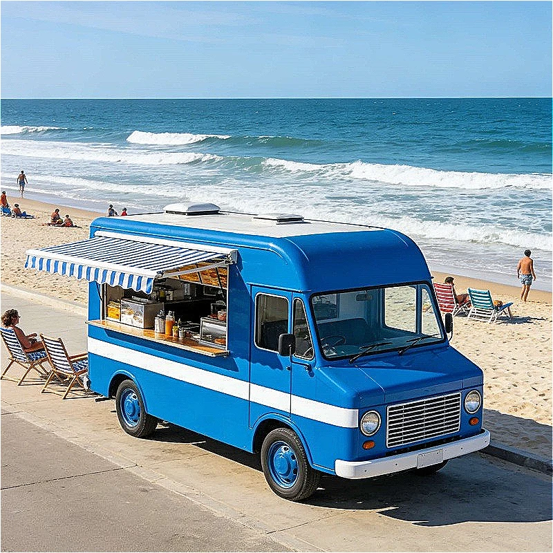 Mobile Food Trailer Catering Trailer Mobile Kitchen with Pizza Oven for Wood Fired Pizza Food Service Customized High Quality