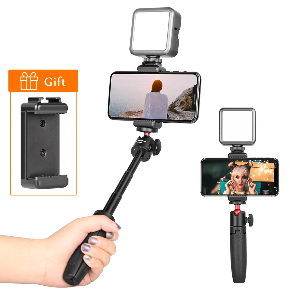 

Camera Selfie Stick Extend Tripod Selfie Stick Dimmable LED Video RGB Light Bluetooth Vlog Tripod Kit Youtube Live Conference L