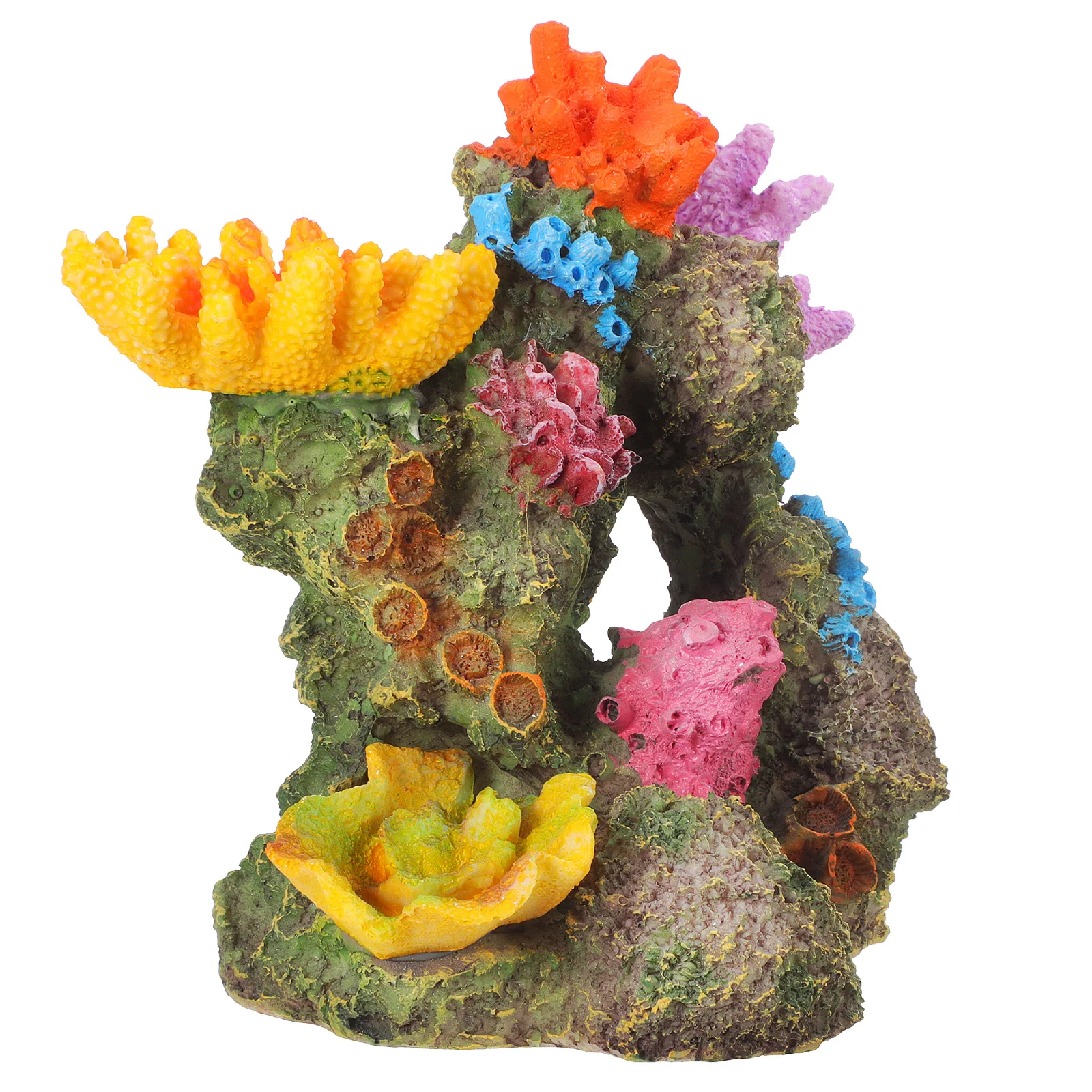 

Realistic Coral Landscape Decorations Resin Rockery Statue Fish Tank Cave Artificial Coral Ornament For Aquarium Micro Landscape