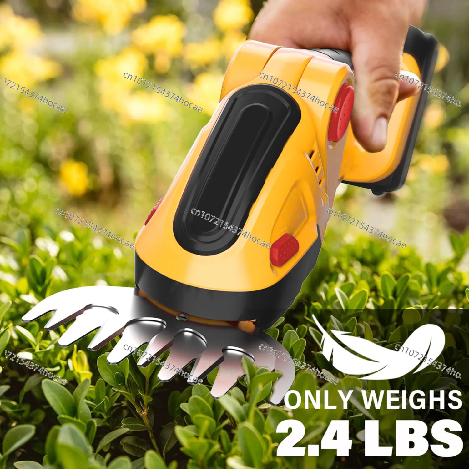 Household, lithium battery handheld rechargeable hedge trimmer, mini electric hedge trimmer, lawn mower, fence trimmer tool