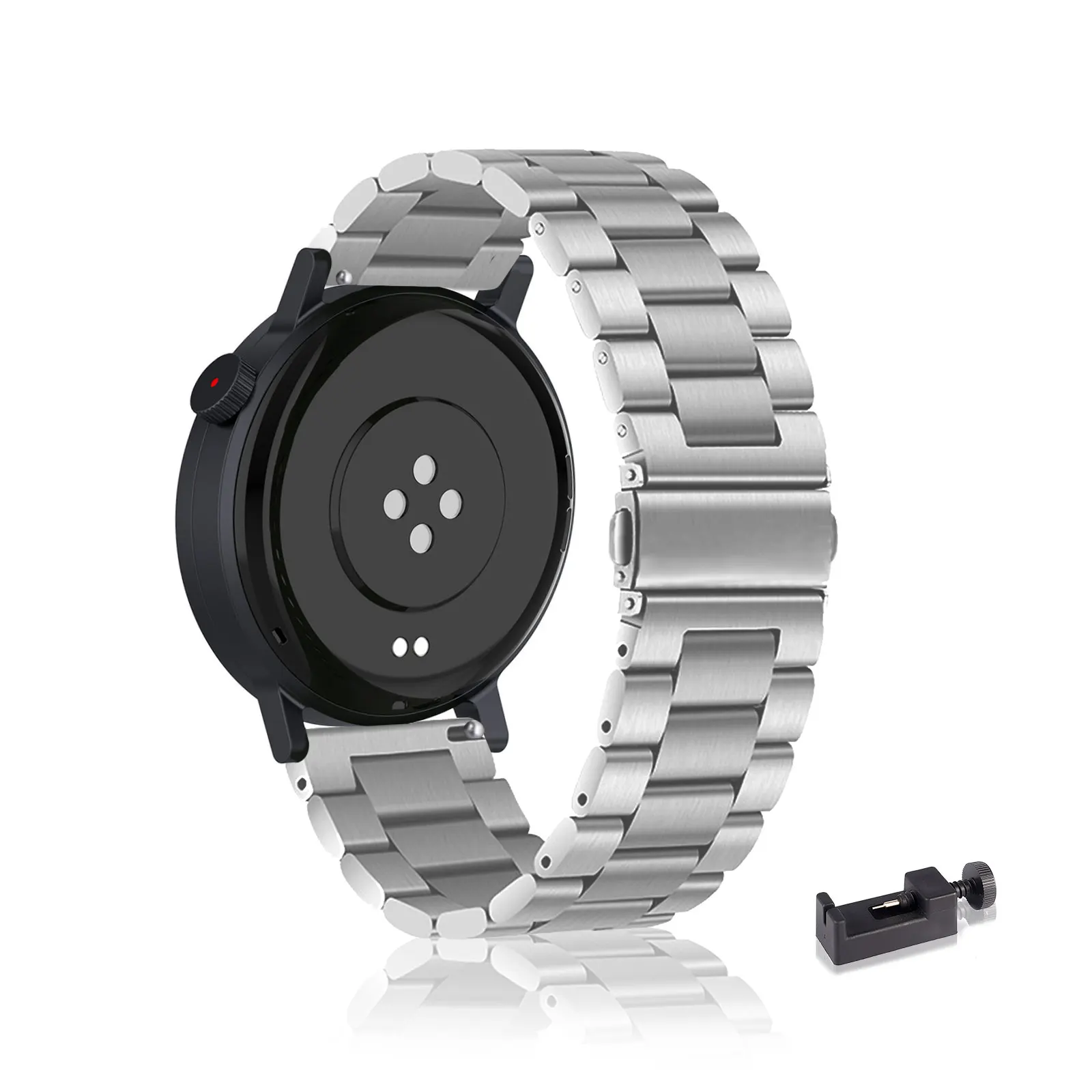 

Stainless Steel Bands for CMF by Nothing Watch 3 Pro Band, Three Columns Metal Replacement Strap