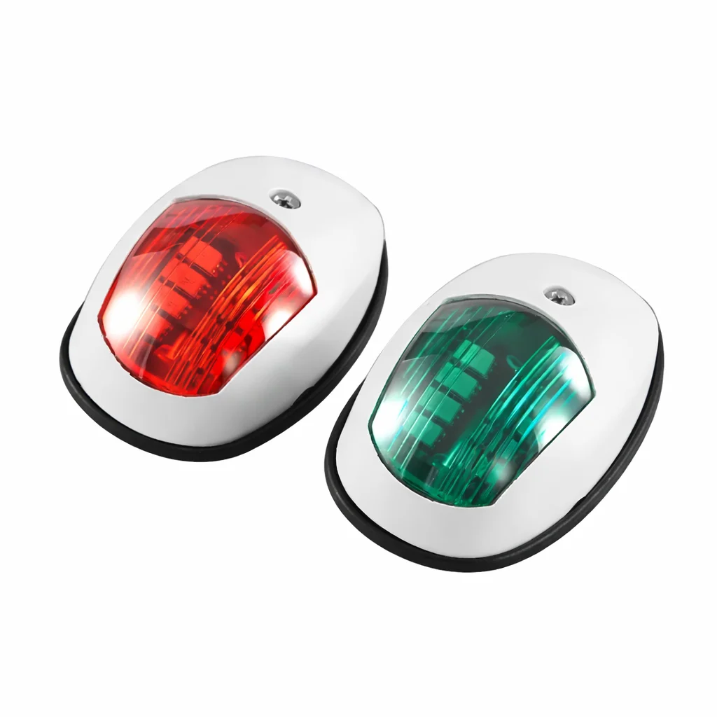 

2Pcs 12V 24V LED Running Lights for Boat Signal Lamp Marine Navigation Light Yacht Accessories Red Green Truck Trailer Lamps