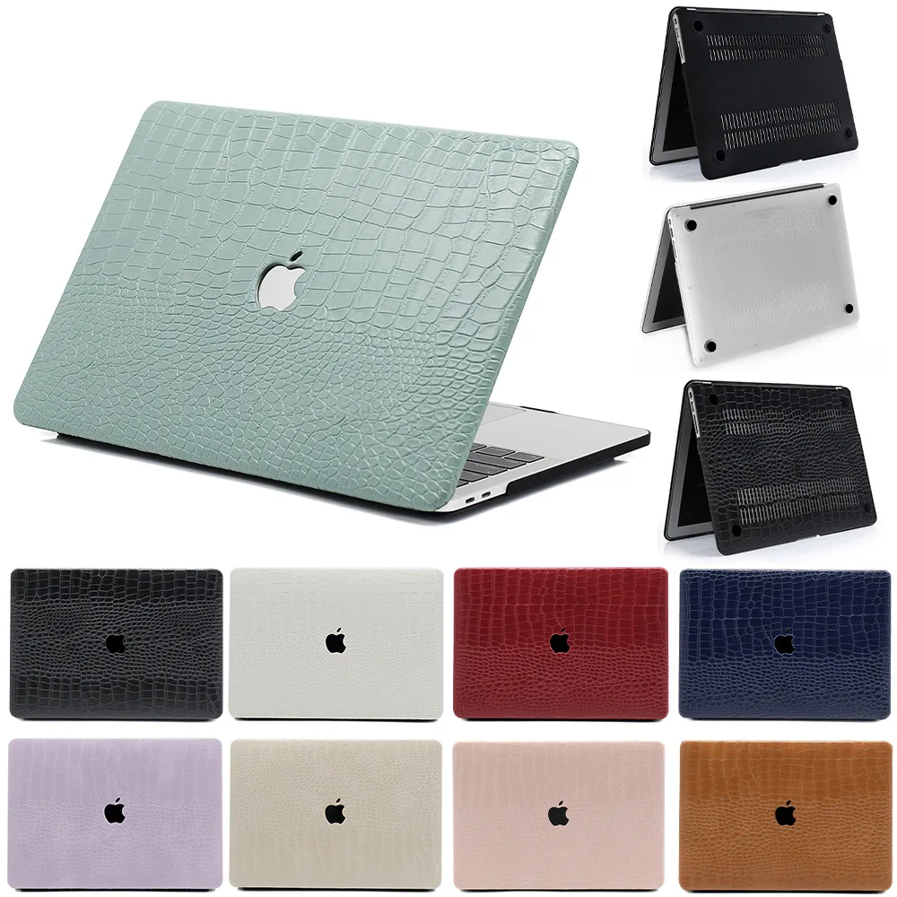 PU Leather Protective Case Laptop Case For Macbook Air 13 Case M1 M2 Hard Bottom Cover Air 15 2025 M4 MacBook Pro 14 M4 Max 16.2