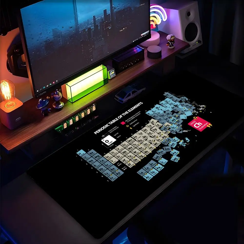 

Periodic Table Mouse Pad Lock Edge Mouse Pad Computer Mousepad XXL Padmouse Gamer Laptop Keyboard Mouse Mats Carpet