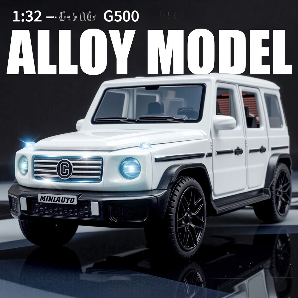 1:32大型G500シミュレーション合金オフロード車モデル子供用サウンド＆ライトプルバックおもちゃ車卸売