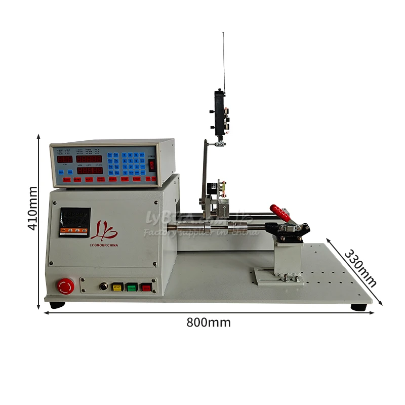 LY 832 آلة لفائف الألياف البصرية 0.04 مللي متر-0.08 مللي متر سلك ذاتي اللصق الموتر قالب خزان الكحول طول عداد 400 واط #6