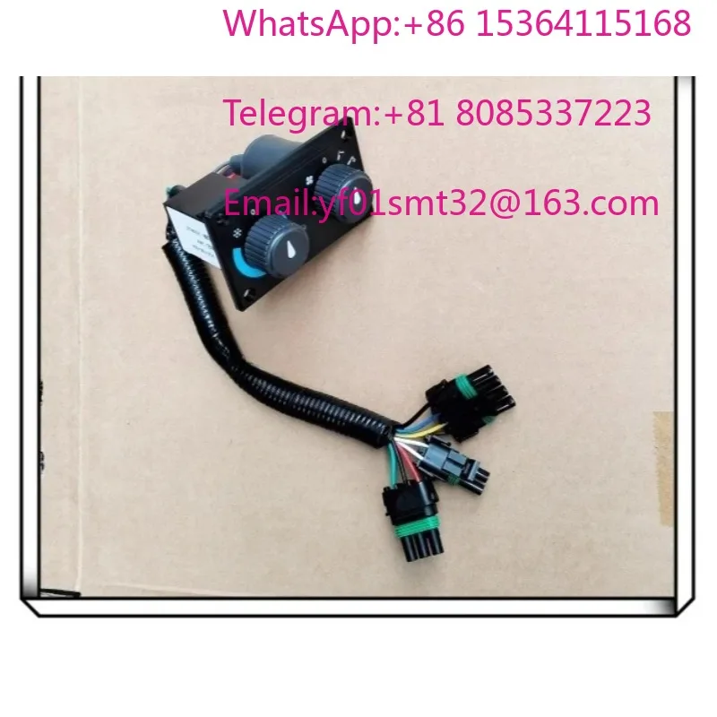 Road Roller Cab Air Conditioner Fan Control Panel Switch AC Temperature Wind Speed Adjustment Knob Construction Compaction