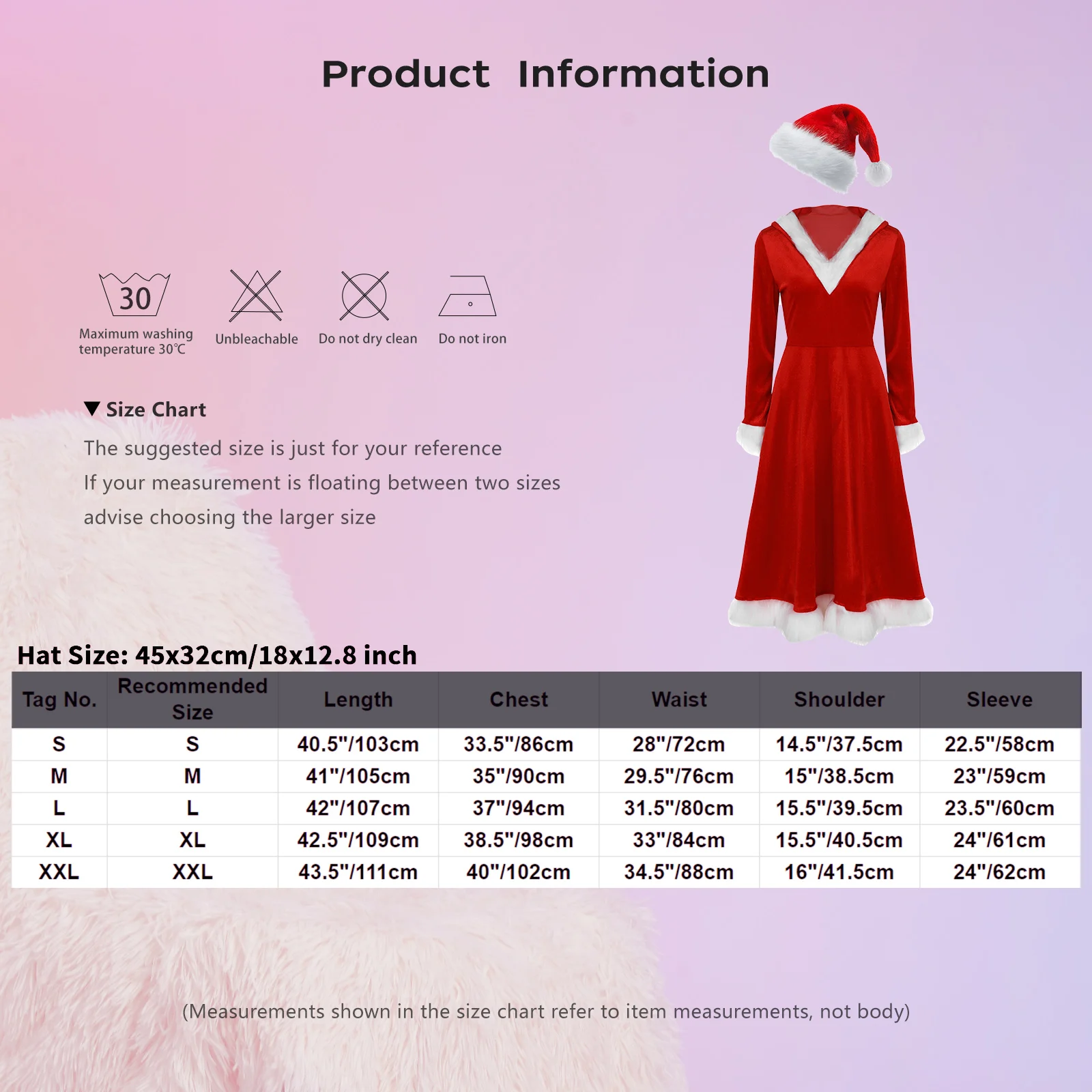 Women Girls Mrs Claus Santa Christmas Costume Children Xmas Party Velvet Long Sleeve Tulle Underskirt Hooded Dress with Hat