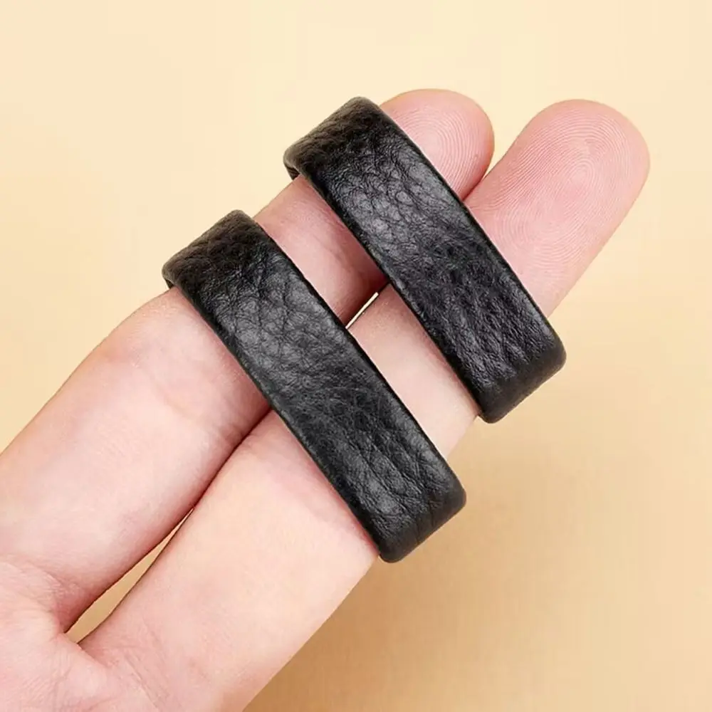 Universele Koe Lederen Heren Riem Ring Diy Delicate Taille Riem Cirkel Riem Staart Vaste Ring Riem Accessoires