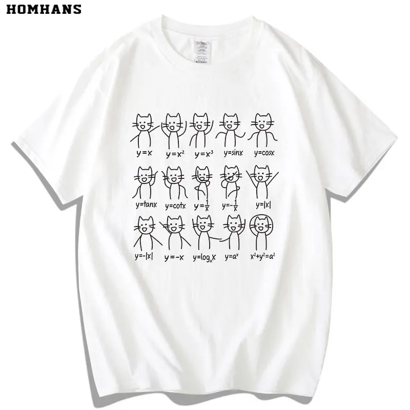New Mathematics Algebra Middle School High School Equation Dance Fun Science and Engineering Printed Men's and Women's T-shirt