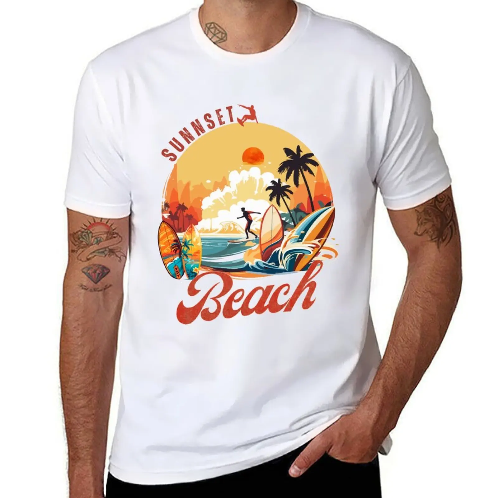 

Summer beach surfing vacation out of the city T-Shirt funny t shirts cotton cotton t shirts high quality T-Shirt
