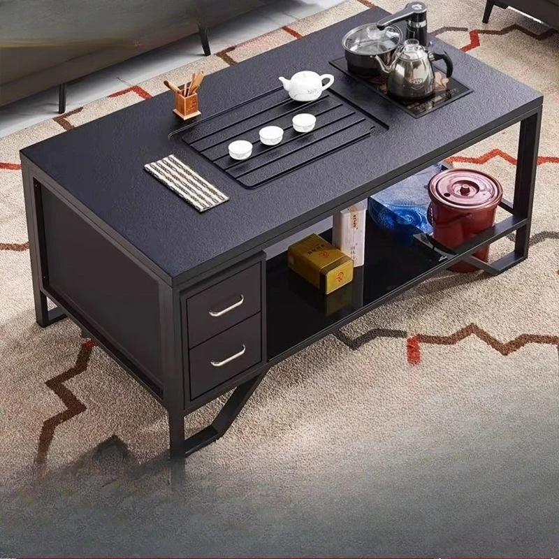 Kung Fu tea table fire integrated tea table office simple modern induction cooker tea set