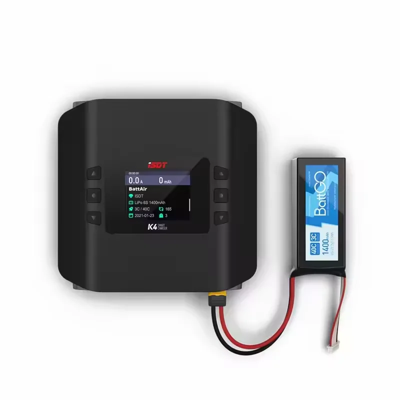High-performance Smart Charger ISDT K4 AC 400W/Dc 600W X2 Dual Model Two Channel for Lithium Battery