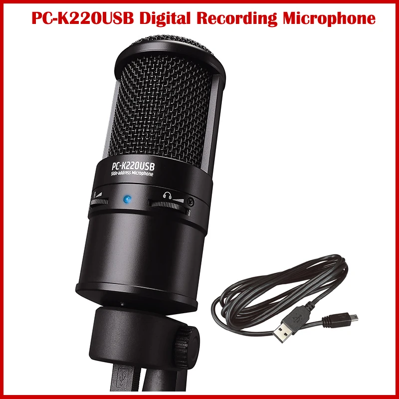 Digital Recording Microphone Takstar PC-K220 USB Desktop Cardioid Side Address For Tiktok Youtube Influencer Marketing Webcast