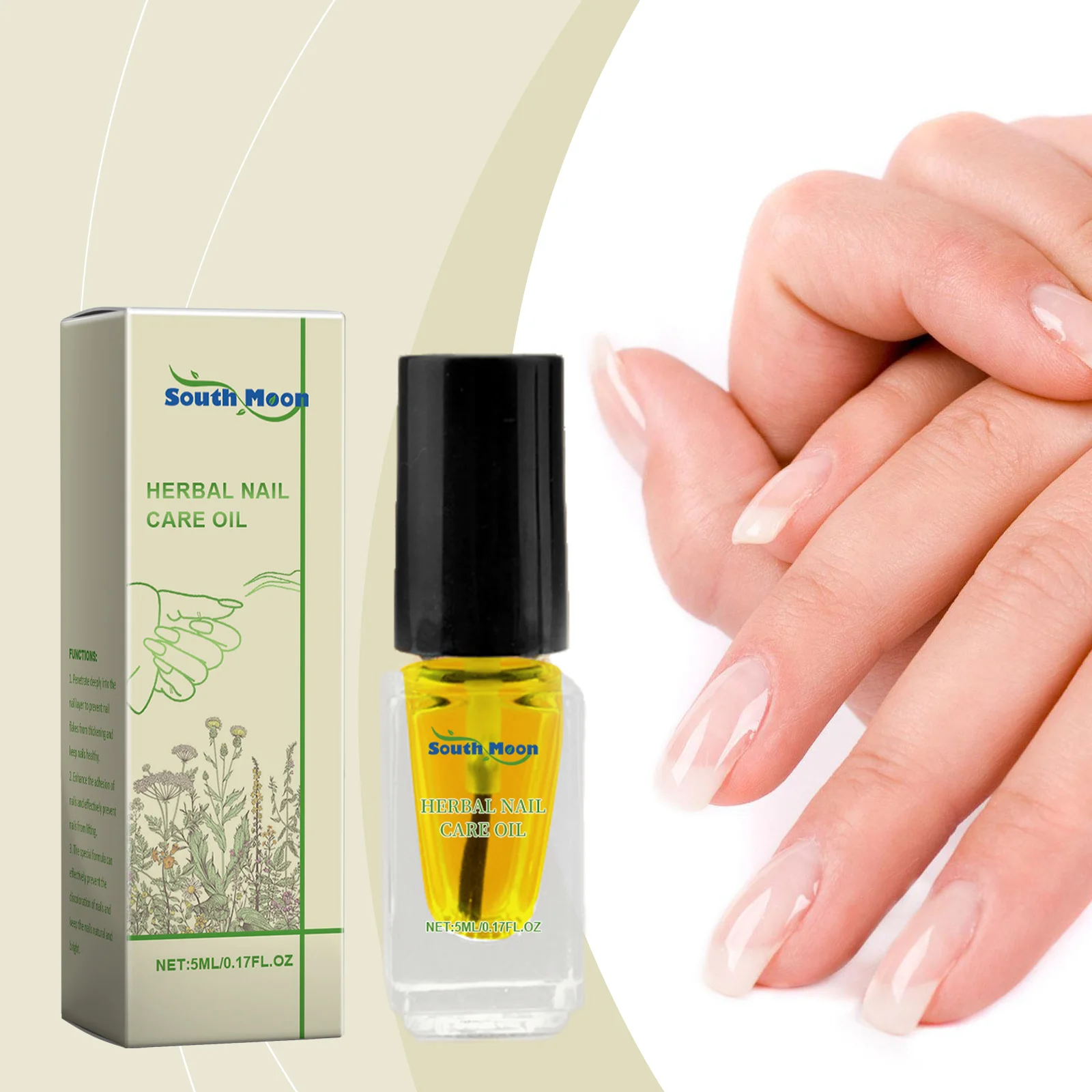 Kruiden nagelverzorgingsolie – 5 ml nagelriem met natuurlijke botanicaliën voor sterkere, gezondere nagels"