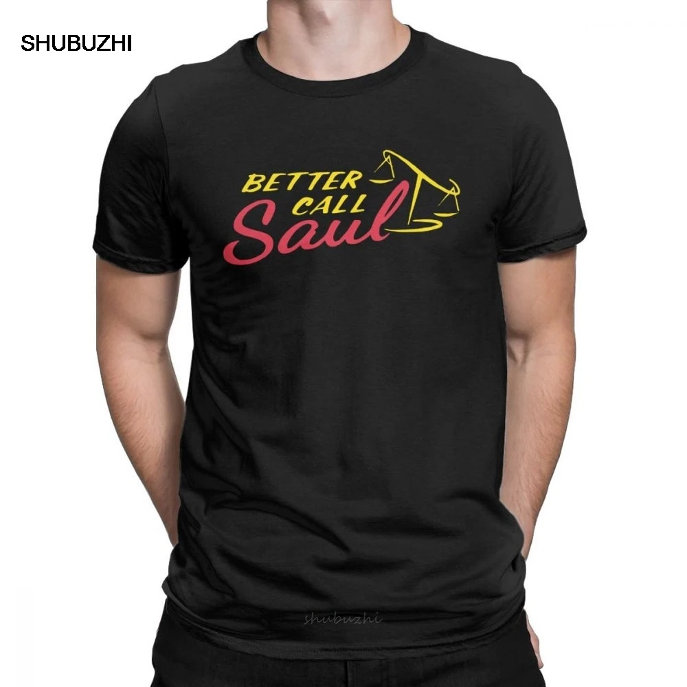 Better Call Saul T Shirt for Men 100 Percent Cotton Novelty Tshirt Goodman Drama Legal Tv Series Wholesale