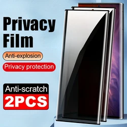 2Pcs Anti Spy Tempered Glass For Samsung Galaxy S25 S22 S23 S24 Ultra S20 S21 Plus Screen Protector For Samsung Note 20 10 6 5