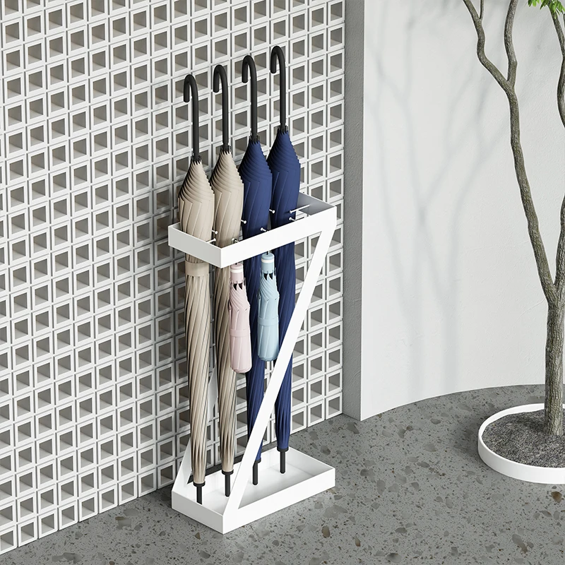 Narrow door, household umbrella storage rack by the door, bucket high-grade stainless steel umbrella storage rack