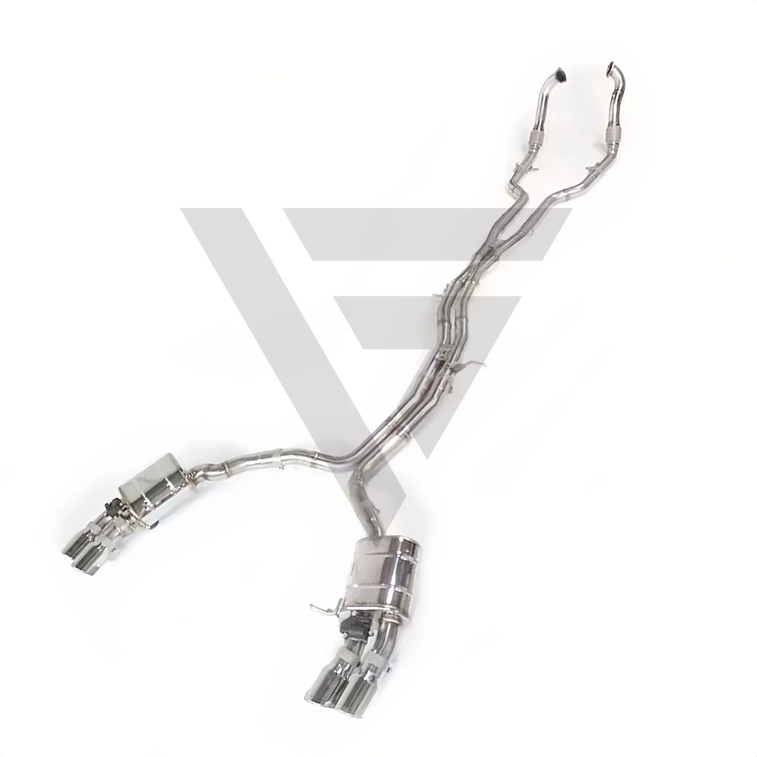 عادم Catback الرياضي ECCF مع أنبوب رنين لأودي S4 S5 B8 B8.5 ترقية أداء صوت العادم العدواني