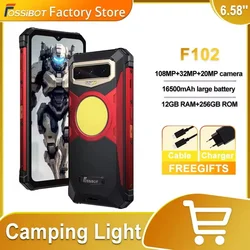 FOSSiBOT-batería robusta  de 16500mAH, Android 13, 20GB + 256GB, 6,58 FHD + 120hz, cámara de 108M, luz de Camping impermeable, Helio G99