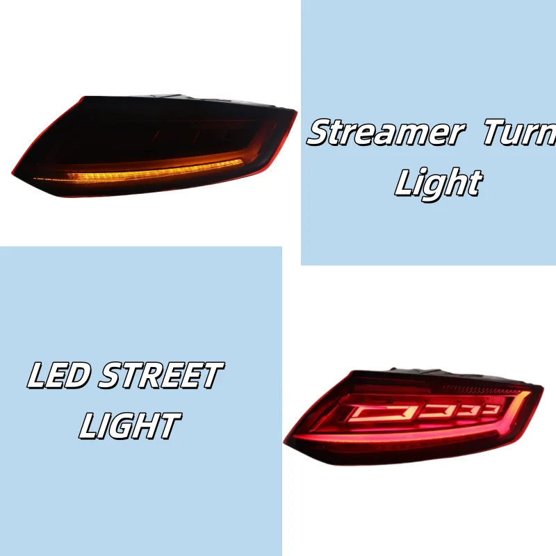 Tail Light For Audi TT 2015-2017 Upgrade To New Taillight Assemblies Modified with LED Water Steering Rear Tail Lamp