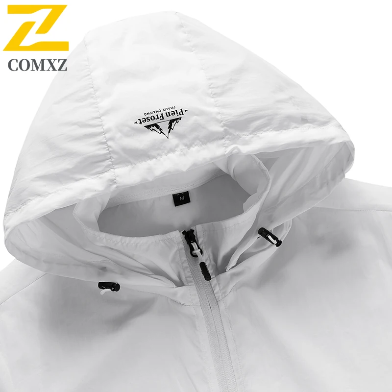 Men's Sunscreen Suit Summer Casual Outdoor Hooded Breathable UV-proof Lightweight Windbreaker Fishing Quick-drying Skin Coat