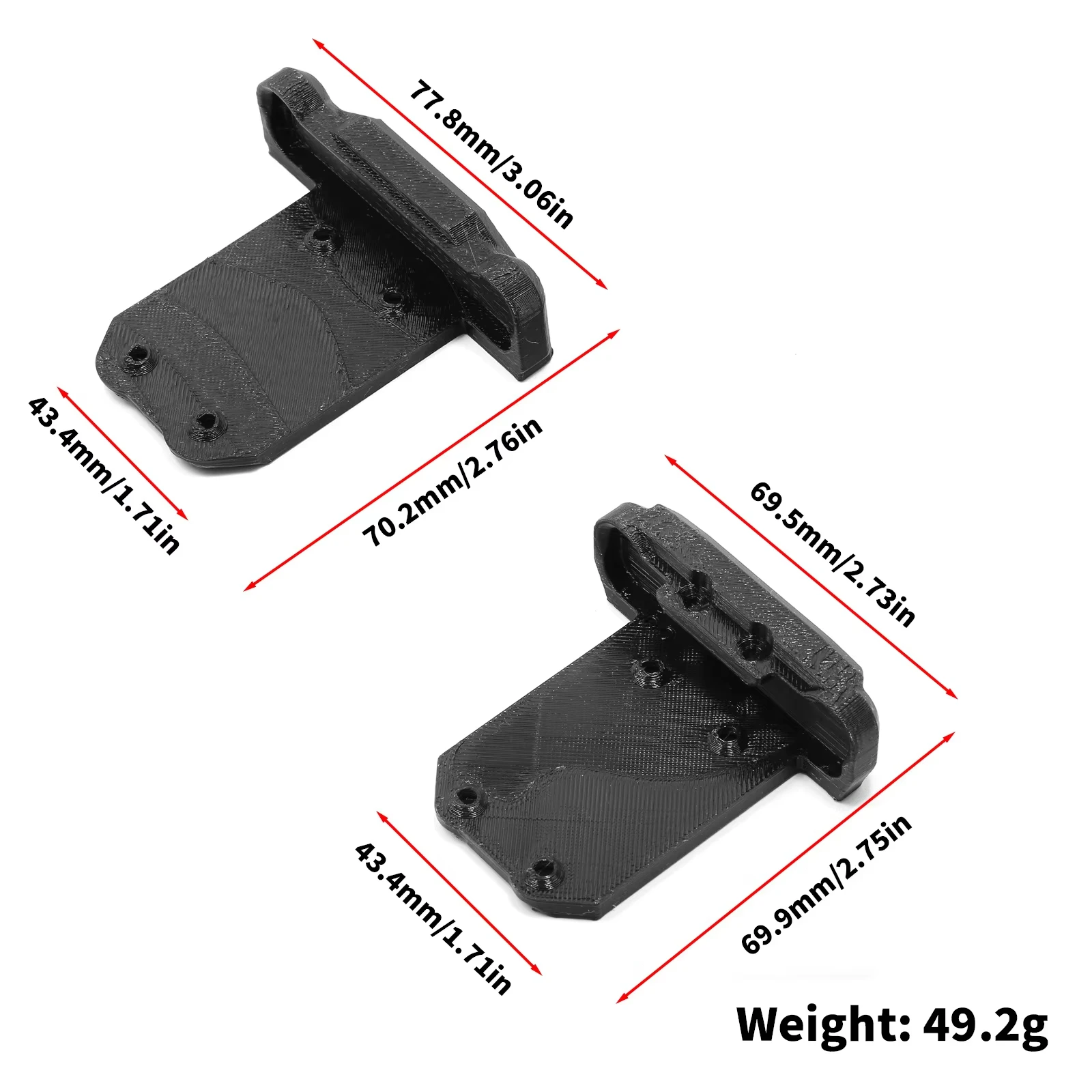 RC Bottom Chassis Protection Skid Plate Armor Guard Protective Plate Fit LEILALUO 1/8 Electric Buggy Upgrade Accessories