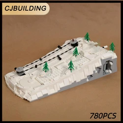 MOC164837 Winter City Street View Model Building Bricks Working Ski Hill Modular Technology Gifts Holiday Assemble Kid Toys Suit