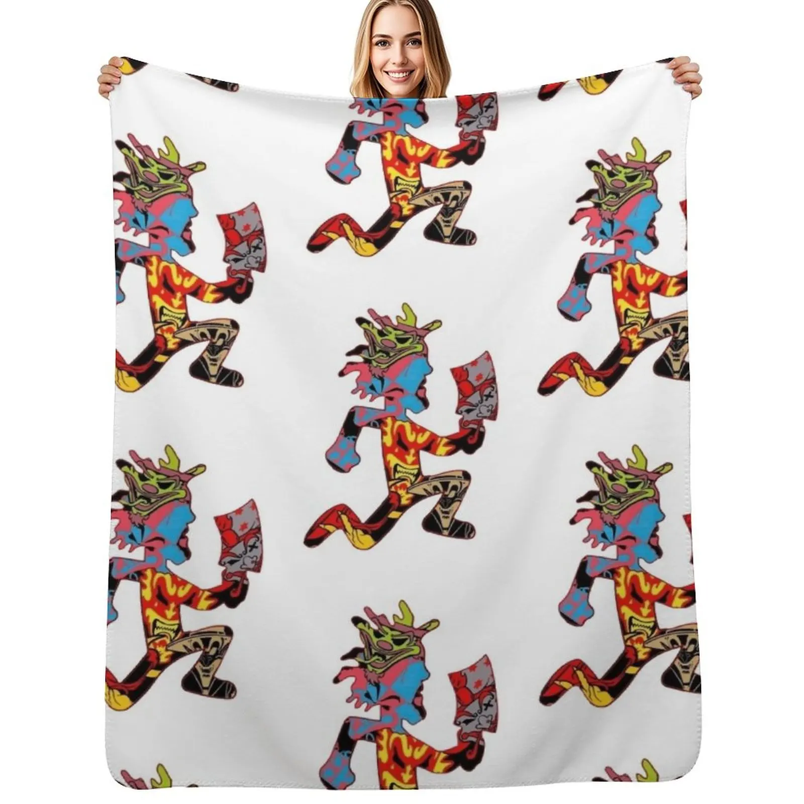 

ICP Hatchetman, Joker cards Throw Blanket Sleeping Bag Softest Blankets Sofas Of Decoration bed plaid Blankets