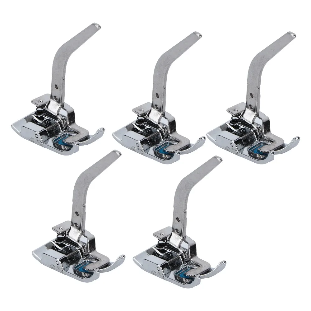 

5Pcs Adjustable Foot Knit Presser Foot Snap On Professional Sewing Machine Accessories Light Thin Universal Presser Foot Set