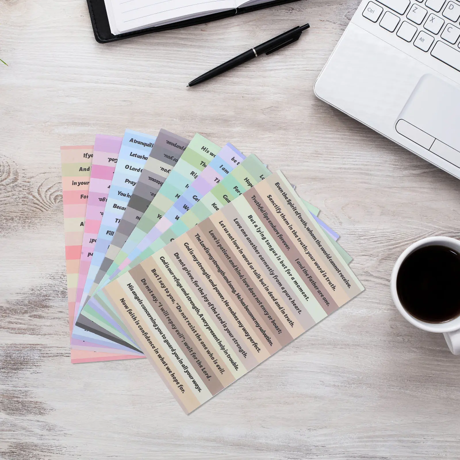 

8 листов вдохновляющих библейских наклеек для журналов, альбомов, блокнотов, раскрасок, рукоделия и творческих проектов. Изысканные литературные стикеры.