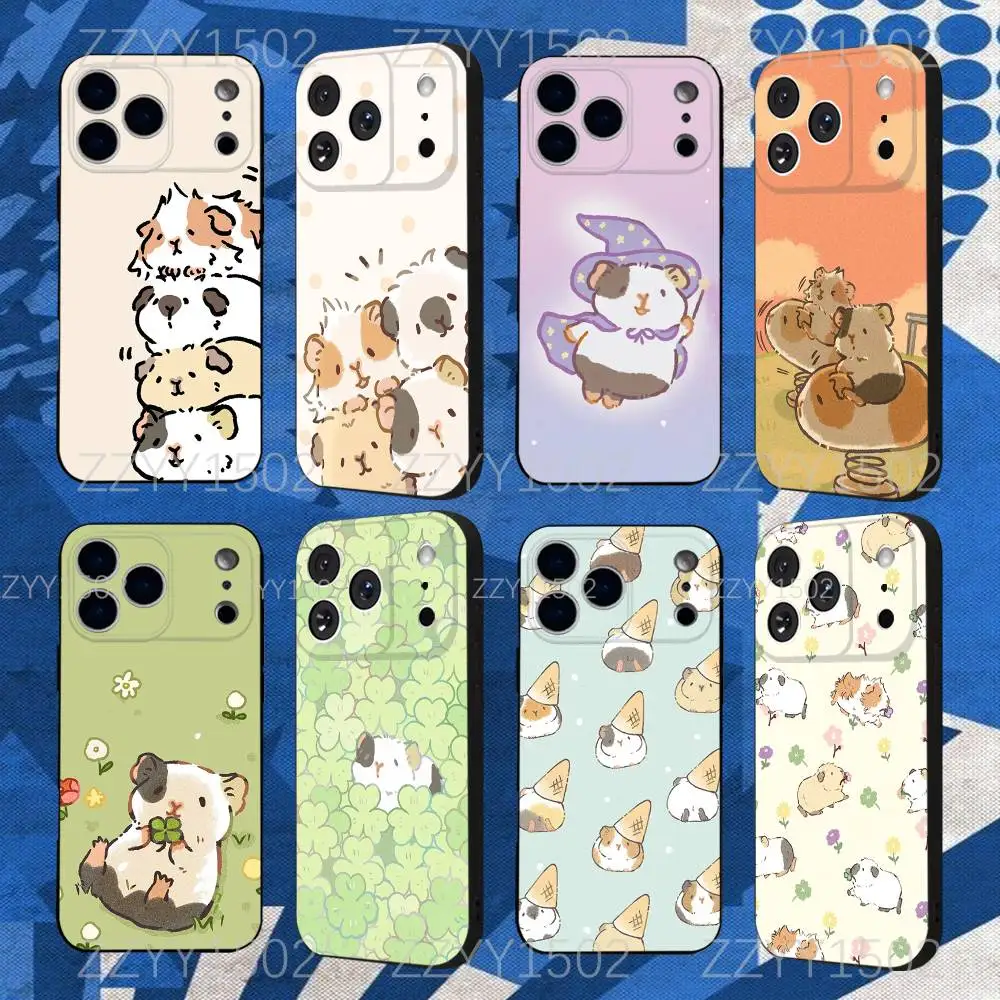 

Cute Hamster Mouse Phone Case For iPhone 17,16,15,14,13,12,11,X,XS,8,7,Pro,Max,Plus,E,SE4,Air,Mini Soft TPU Gift