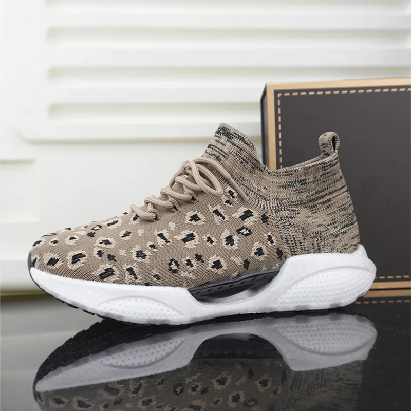 

Unisex Knit Sneakers Men's Running Shoes Comfortable Breathable Sock Shoes Men Trainers Platform Non-slip Women's Sports Shoes