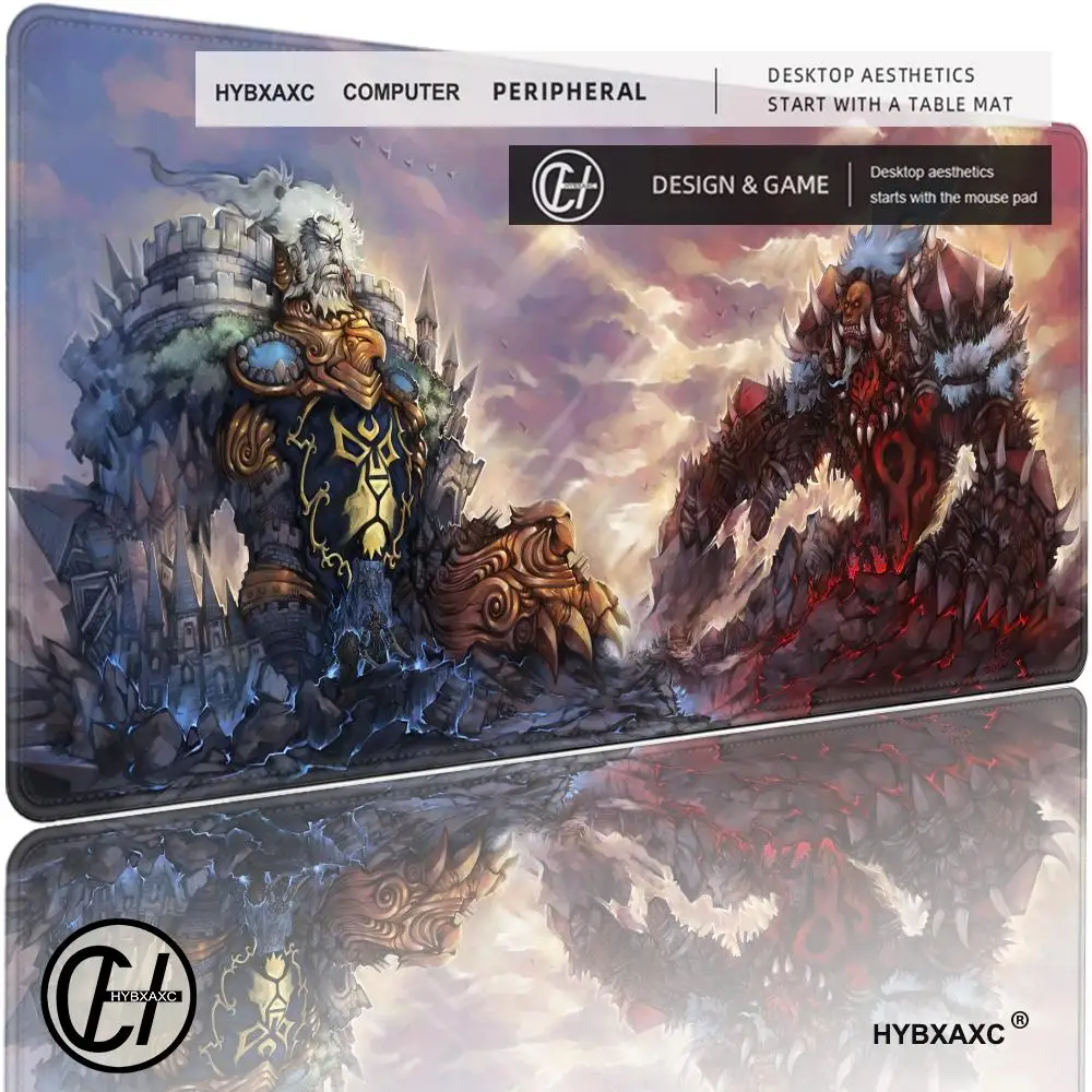 

Anime World of Warcraft Deskmat Gaming Mouse Pad Computer Accessories XXL Lock Edge keyboard Mice carpet Gamer Mause Office XAXC