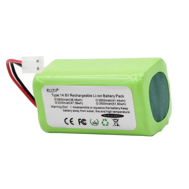Batería de iones de litio H18650CH-4S1P 14,8 V 2600mAh para Robot aspirador MIJIA Mi Essential G1, MJSTG1, SKV4136GL R30 R35
