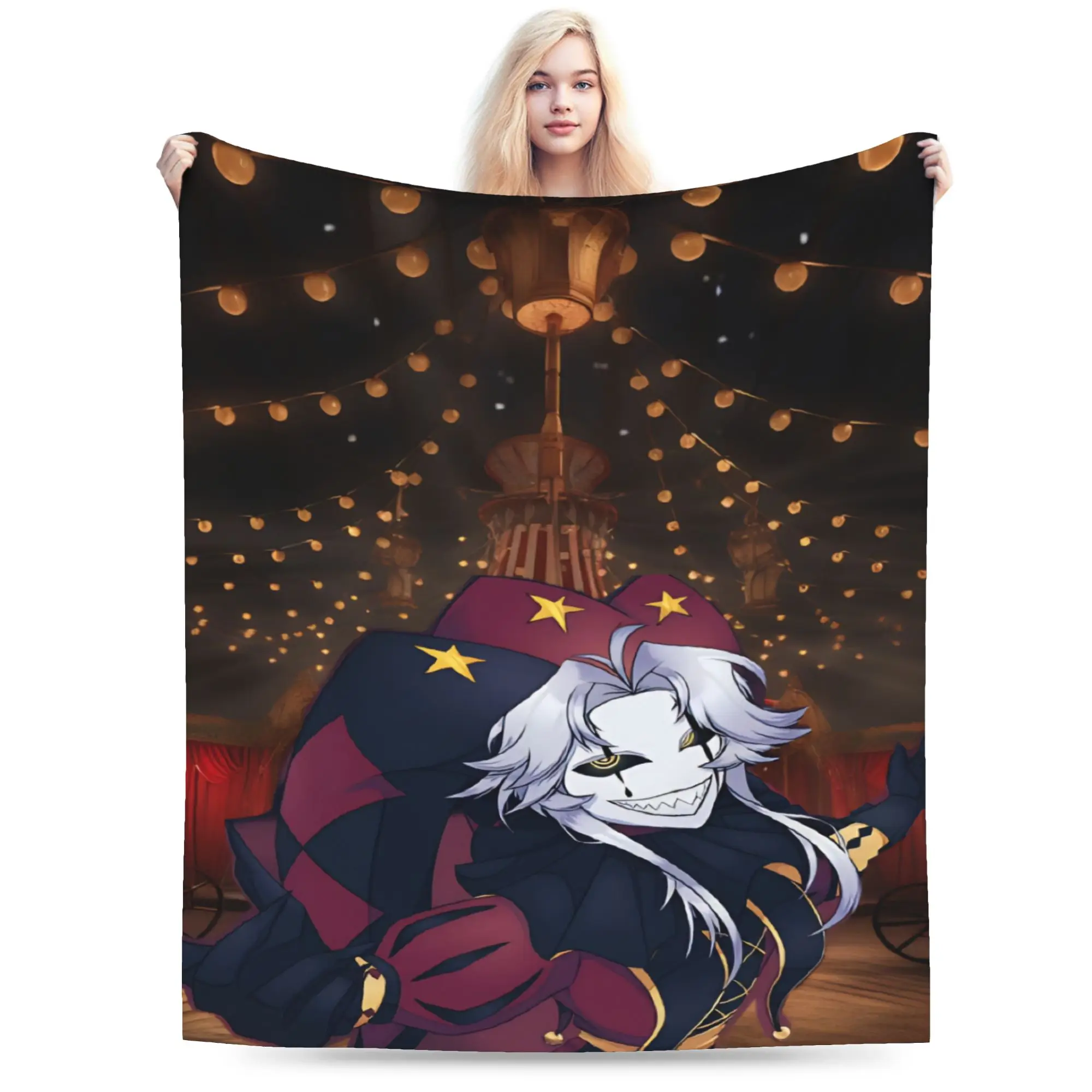 Y2K Pierrots The Freak Circus Blanket Soft Flannel  Relax Throw Blanket Machine Washable