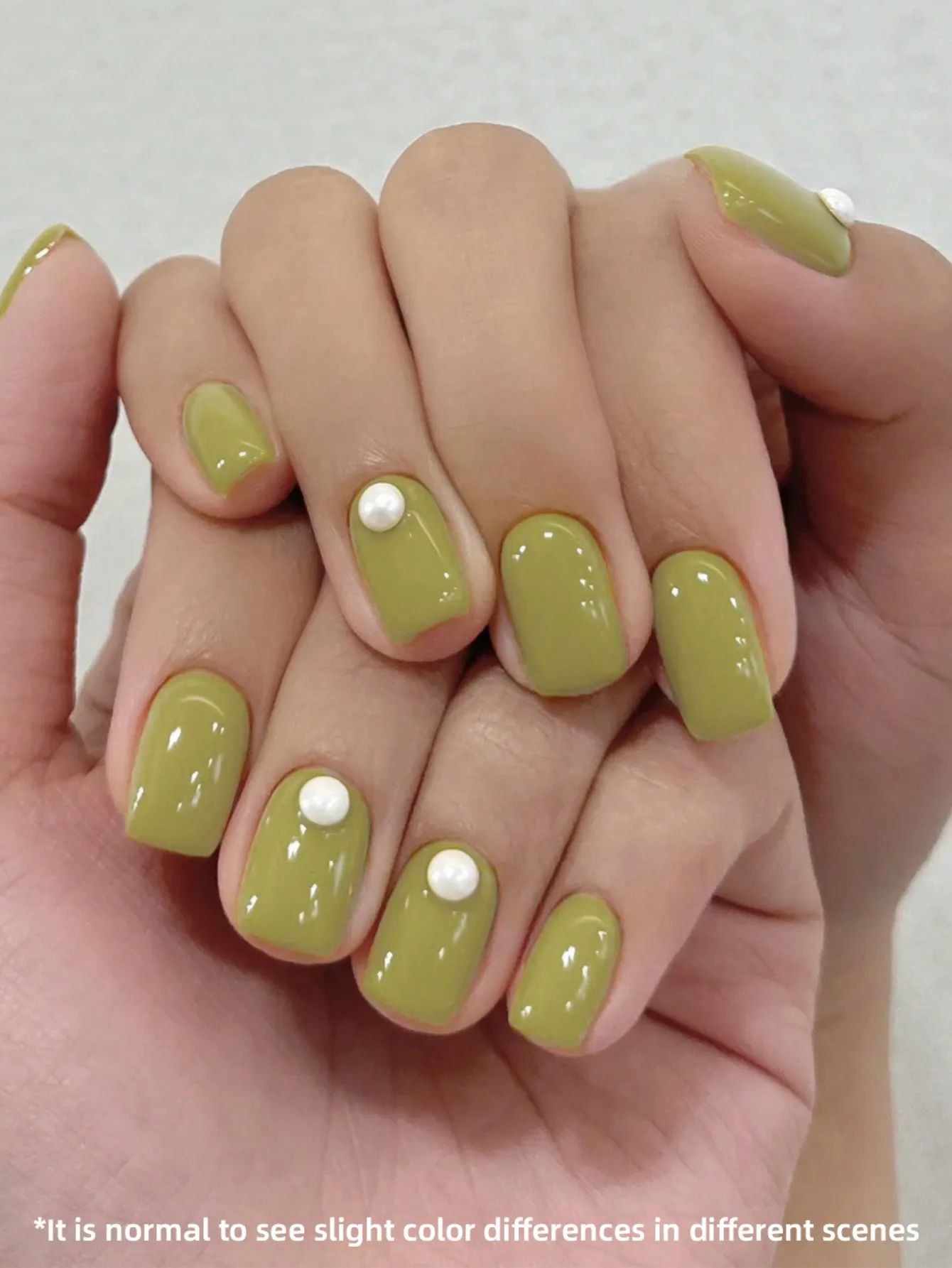 XEIJAYI 1pc Mustard Green Gel Nail Polish Starter Pure Soak Off No Wipe Nail Gel Polish Suitable For All Seasons